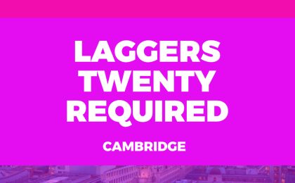 Laggers 20 Required