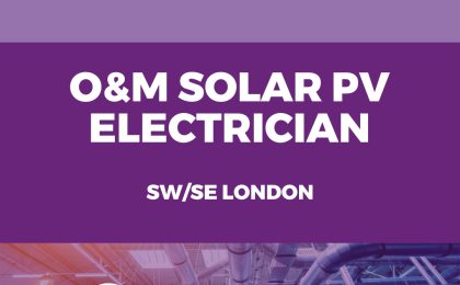 O&M Solar PV Electrician - London